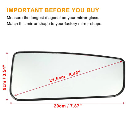 Towing Mirror Glass Lower for Ford F-150 F-250 F-350 F-450 F-550 (2004-2023)