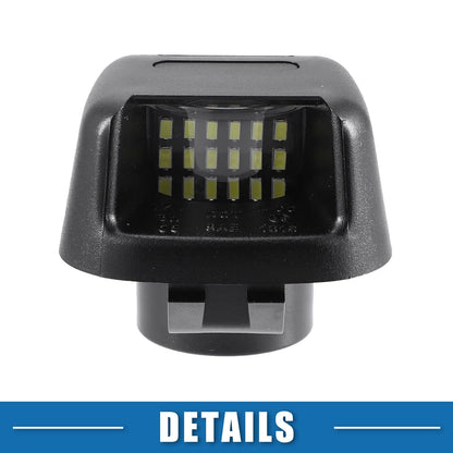 White Red LED License Plate Lights for Nissan Frontier (2005-2019)