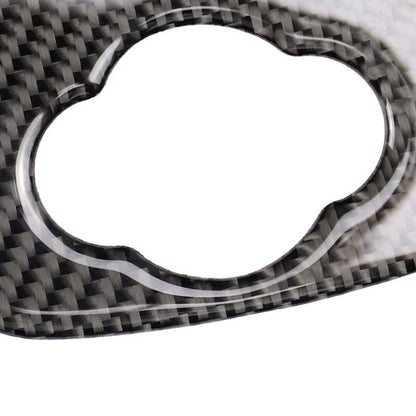 Carbon Fiber Cigarette Lighter Device Sticker Trim Fit For Mini Cooper F55 F56