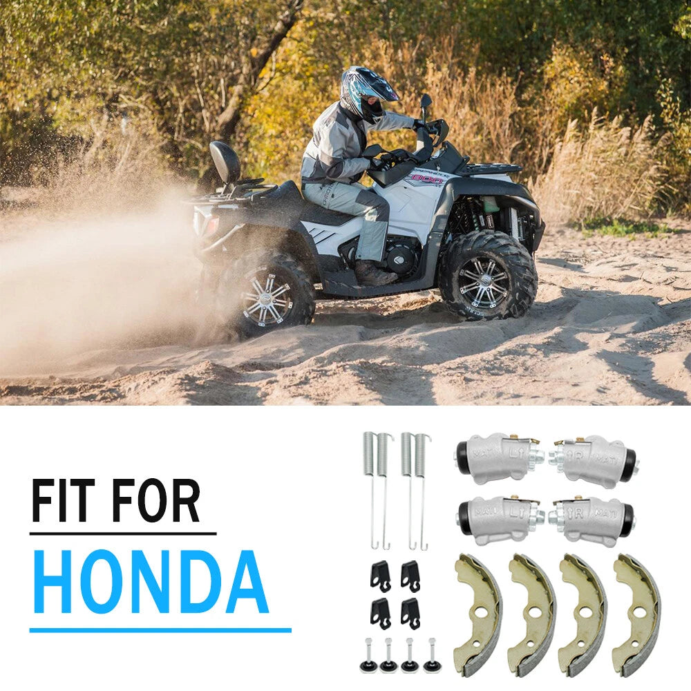 Front Brake Wheel Cylinders & Shoes Pin for Honda Foreman 450 TRX450 (1998–2004)