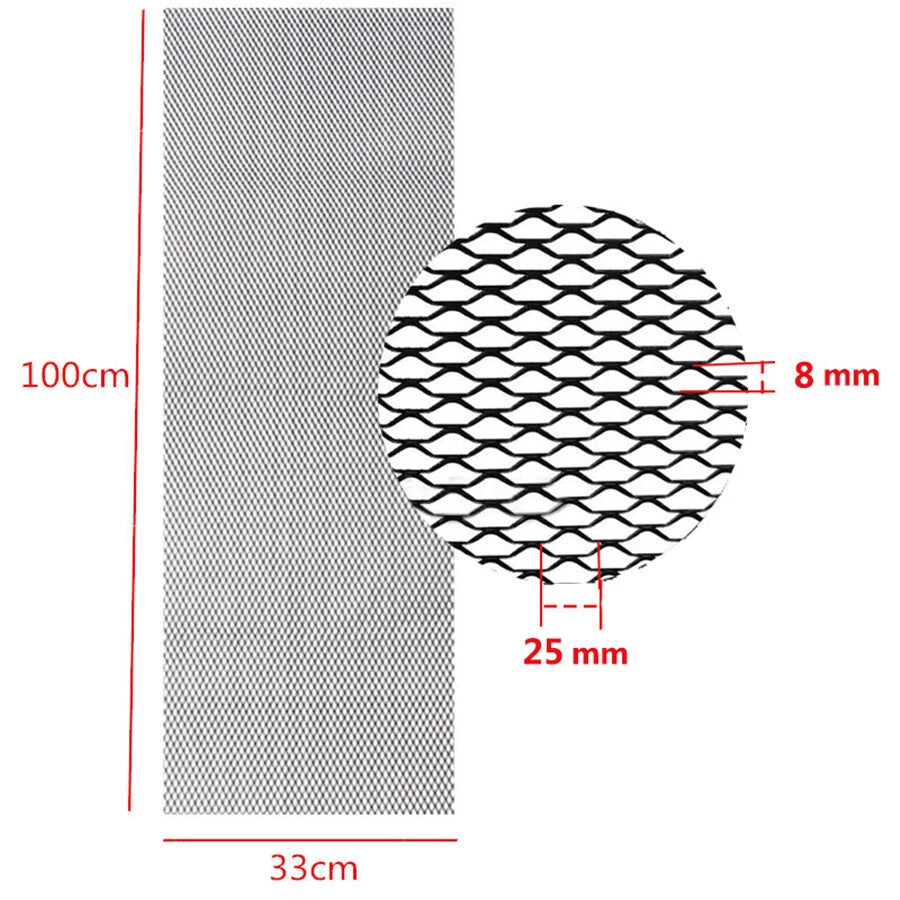 Hexagonal Mesh Cover for Car Bumper Hood Vent Grille 100x33cm - AU Ship