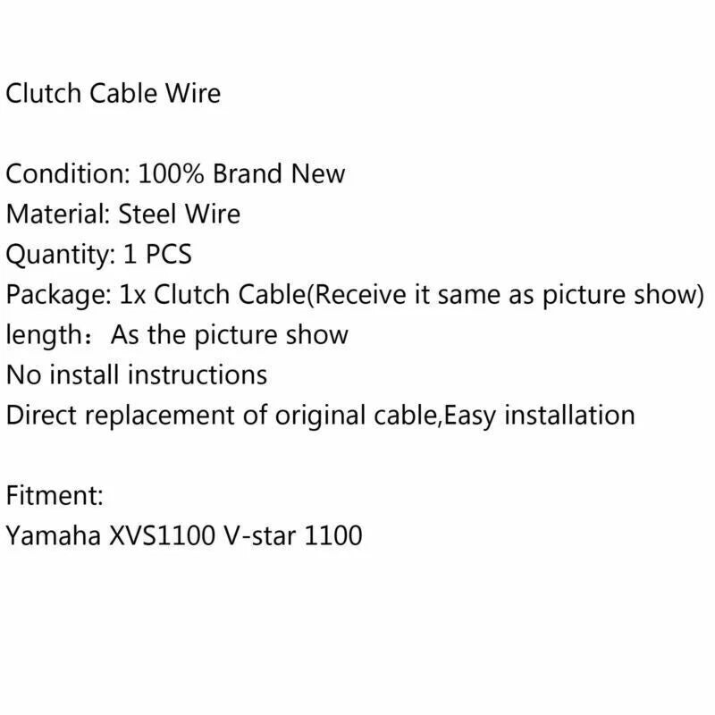 Clutch Cable for Yamaha XVS1100 V-Star 1100 (2000-2009)