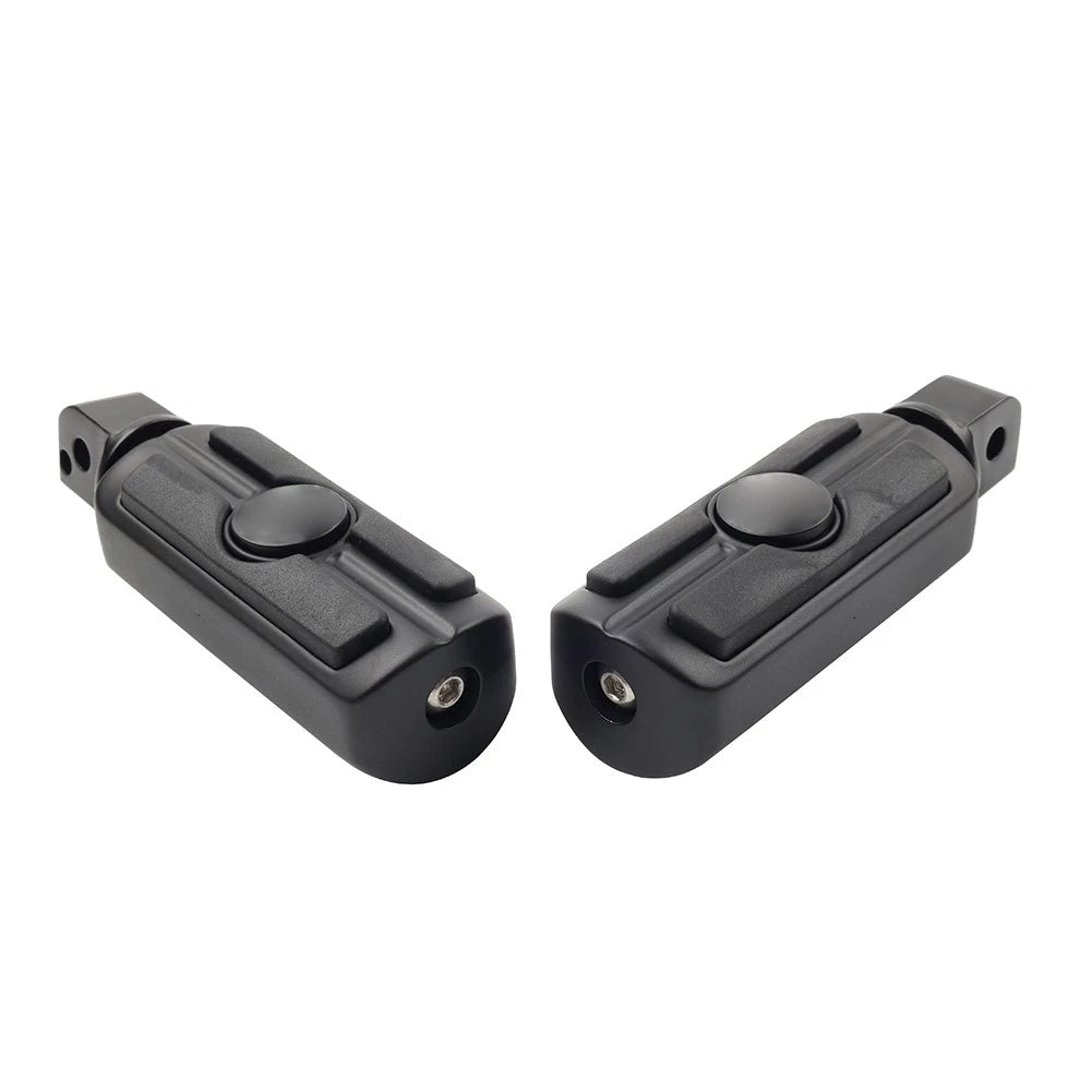 Rear Passenger Foot Pegs for Harley Softail Deluxe Fat Bob (2018-2023) Black