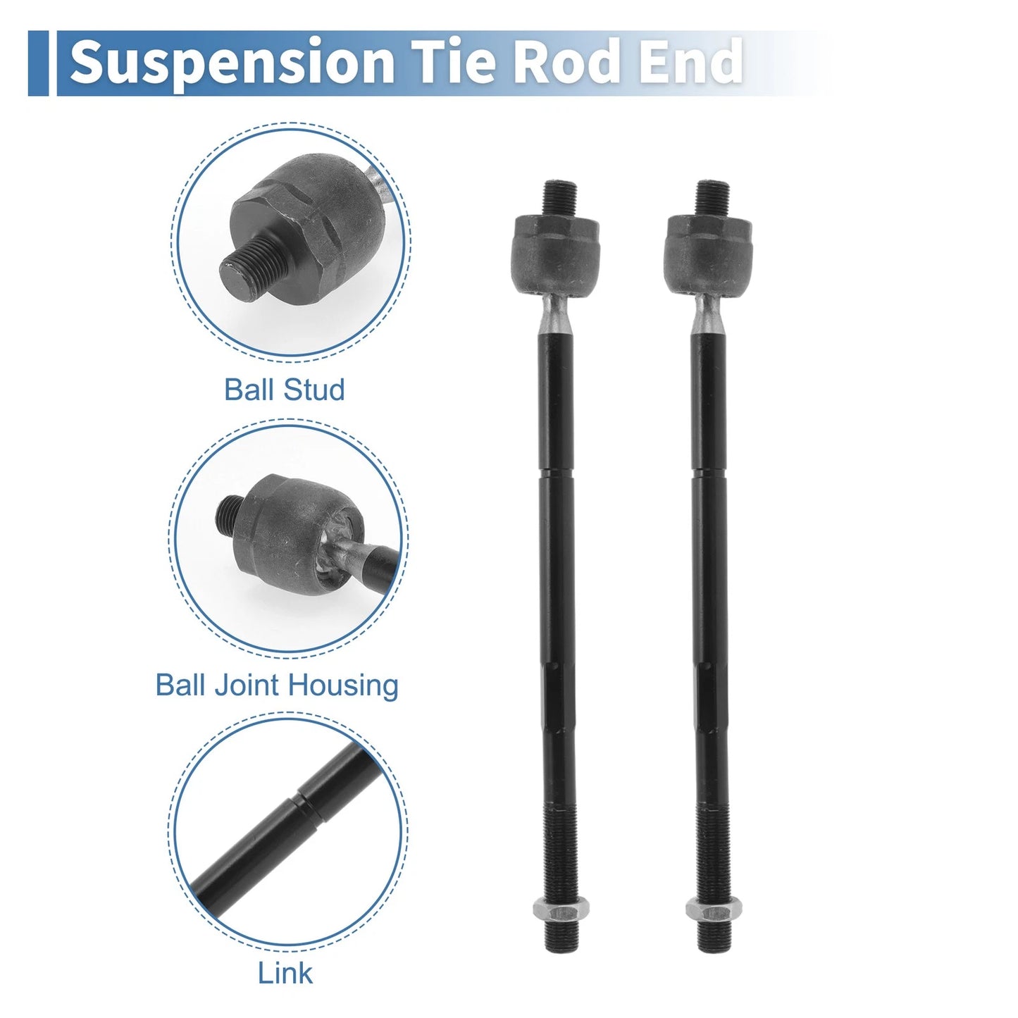 Front Inner Tie Rod Ends for Jeep Cherokee (2014-2018)