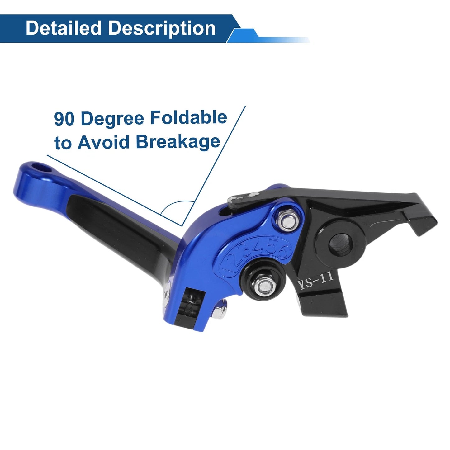 Adjustable Brake Clutch Levers for Honda X11 (1999-2002) Blue Black