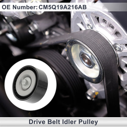 Drive Belt Idler Pulley for Ford Mondeo (2010-2020) Black 1 x Piece