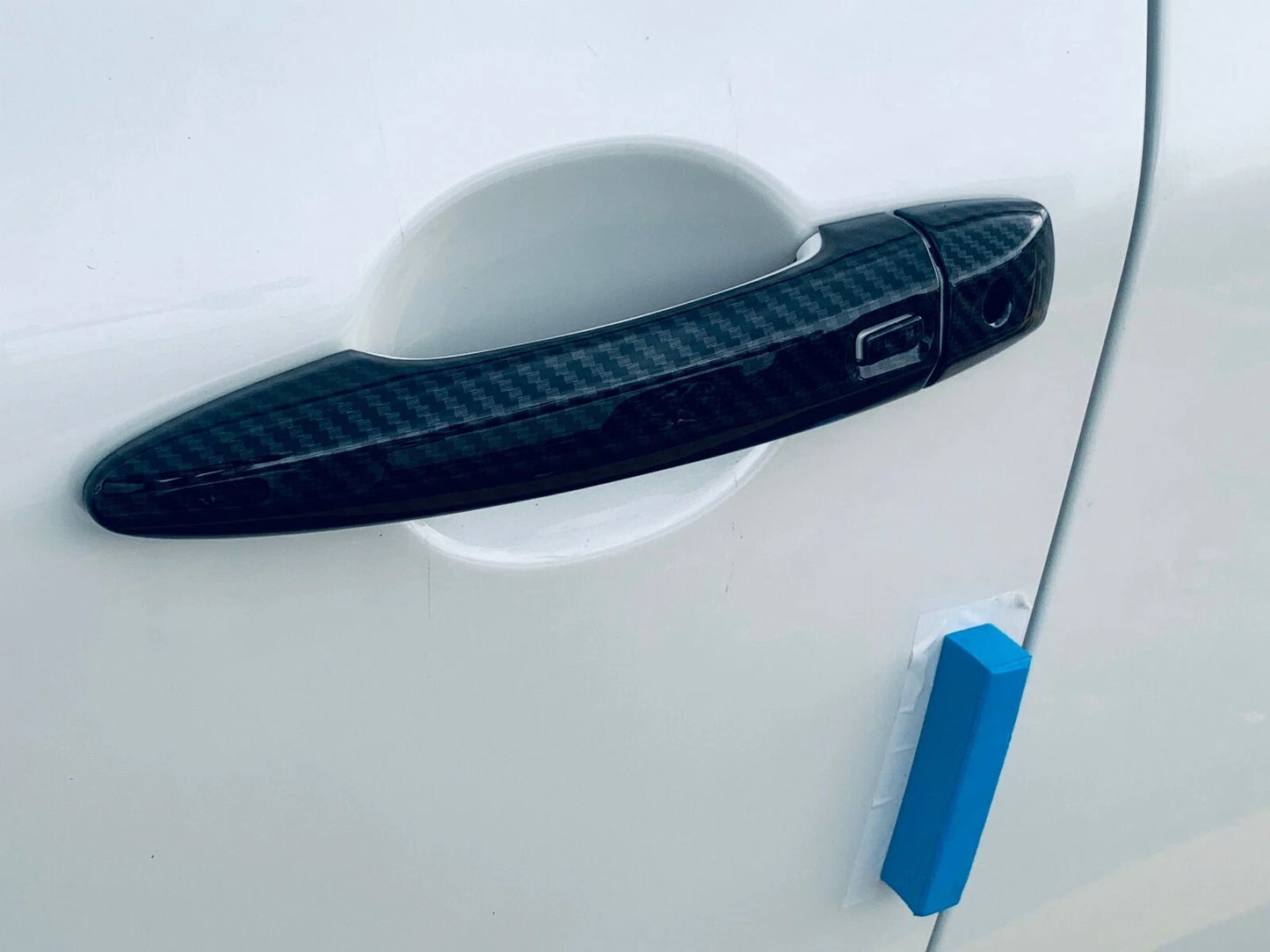 Carbon Fiber Side Door Handle Cover Trim for Nissan Rogue (2021-2023)