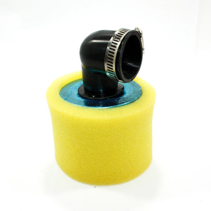 35mm Yellow 90�� Angled Air Filter Pod for PIT QUAD DIRT BIKE ATV