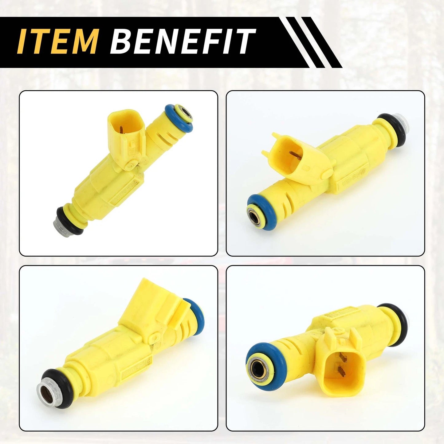 Fuel Injector Nozzle 4 Holes Yellow for Ford Ranger (2004-2006)