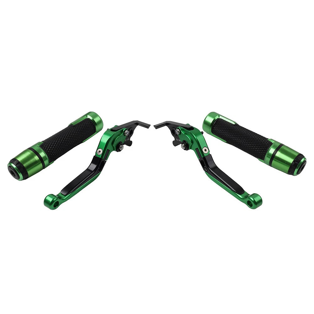 Green Extendable Brake Clutch Lever Grip Set for Ducati Panigale (2012-2019)