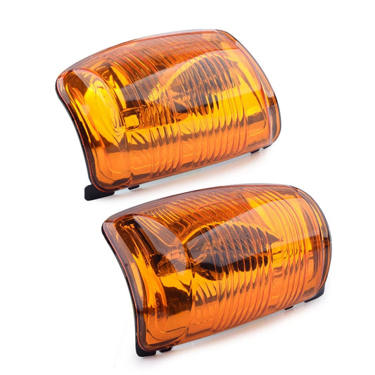 2 x Amber Lens Exterior Mirror Indicator Covers for Ford Transit MK8 (2014-2019)