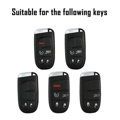 Key Fob Case Cover for Jeep Dodge Journey Charger Carbon Fiber