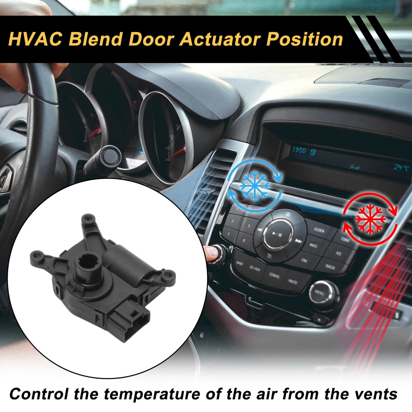 Heater Blend Door Actuator for Chevrolet Corvette (2014 - 2019)