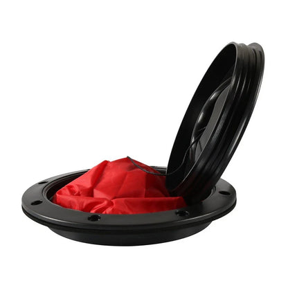 Fishing Deck Hatch Kit 6" Black with Storage Bag for Surfboard Boats