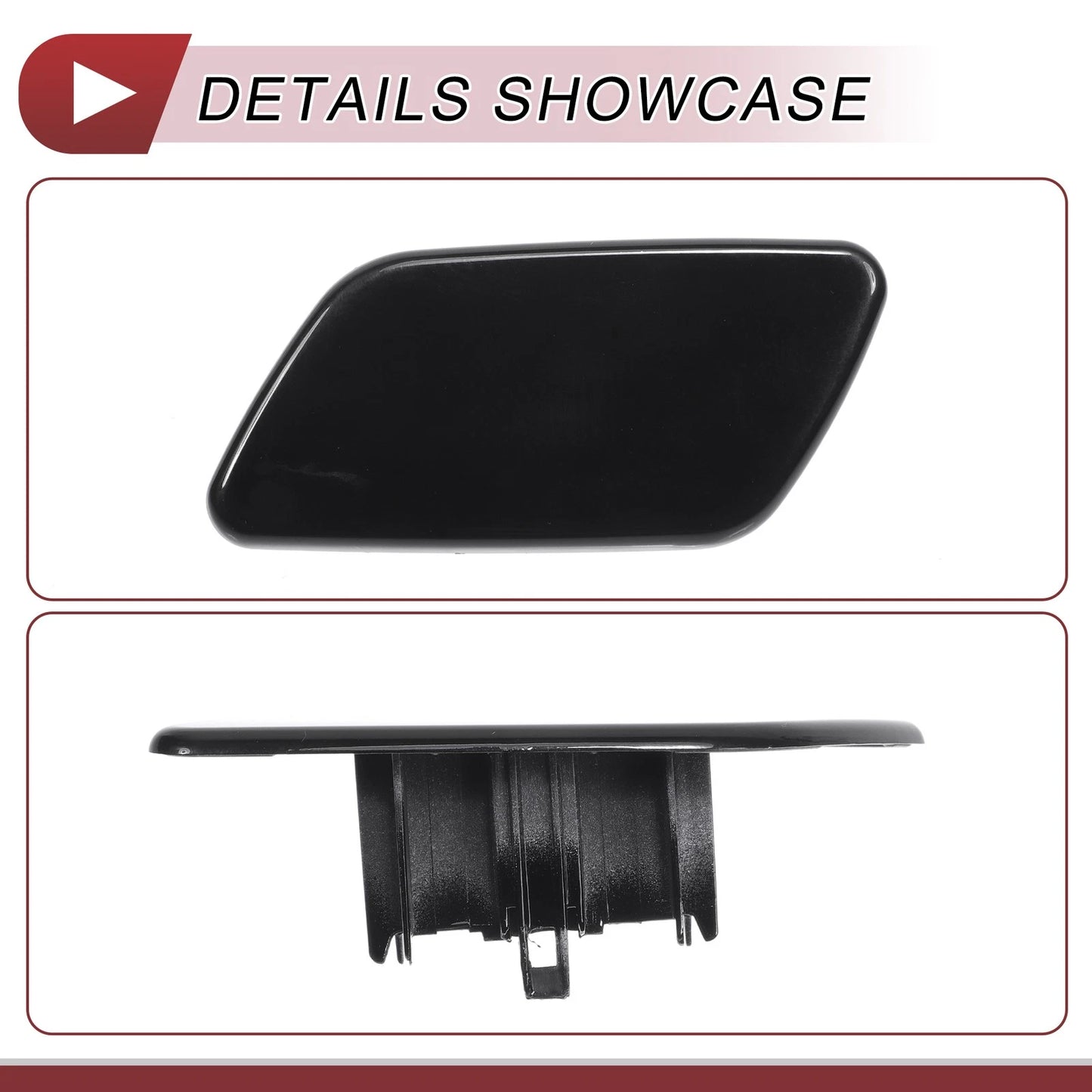 Front Left Washer Nozzle Cover for Subaru Forester (2018-2021) Black