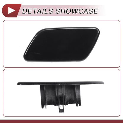 Front Left Washer Nozzle Cover for Subaru Forester (2018-2021) Black