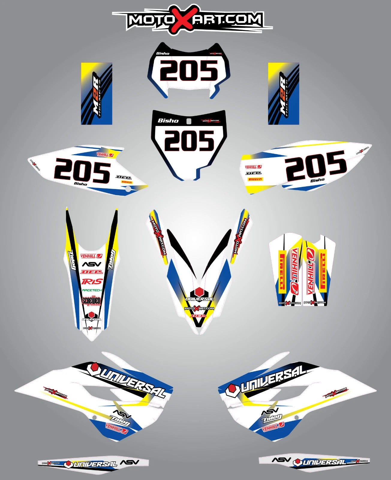 Custom Decals for Husqvarna TC TE 125-250 FC FE 250-450 (2014-2015)