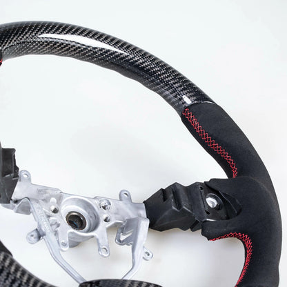 Flat Bottom Carbon Suede Steering Wheel for Subaru Impreza WRX/STI (2008-2014)
