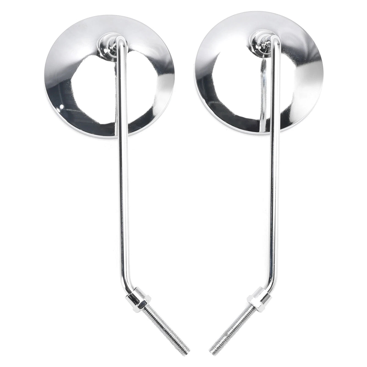 Mirrors Pair Chrome Round 8mm for Honda C50 C65 C70 C90 (1967-1979)
