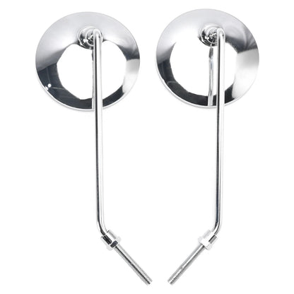 Mirrors Pair Chrome Round 8mm for Honda C50 C65 C70 C90 (1967-1979)