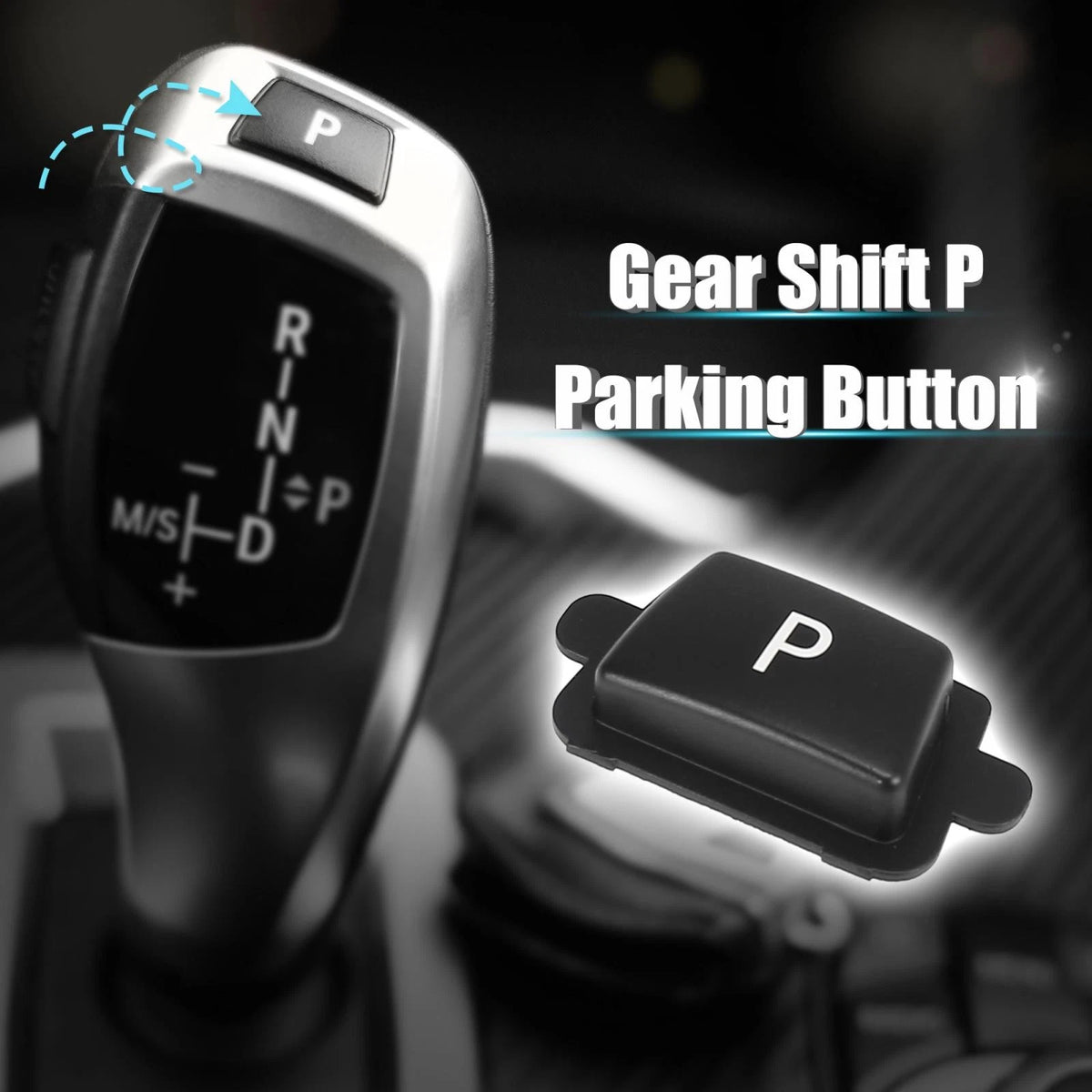 P Button Gear Shift Knob Cover for BMW 3 5 7 Series X3 X4 X5 X6 (2012-2020)