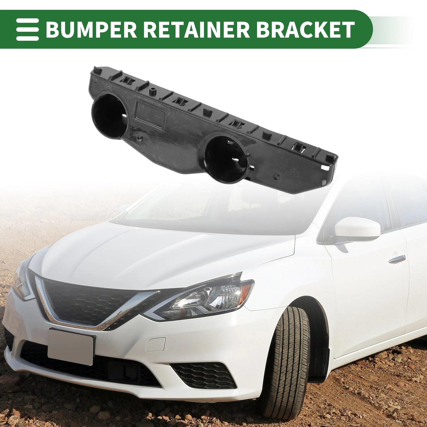 Left Front Bumper Retainer Bracket for Nissan Sentra (2013-2019)