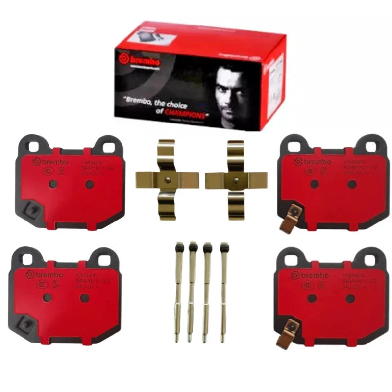 2 x Rear Brembo Brake Pad Set Fitting Kit for Mitsubishi EVO 10 (2007–2012)