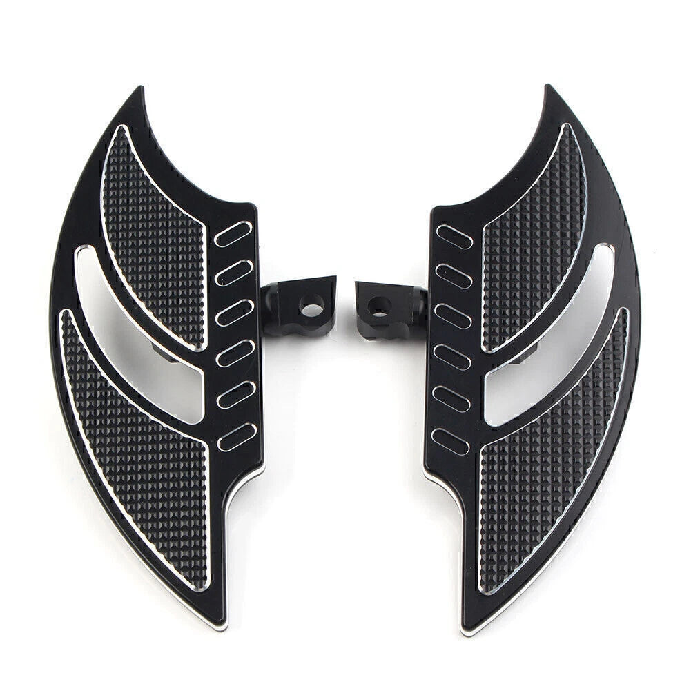 Black Male Mount Foot Pegs for Harley Dyna FXD FLST (2006-2017)
