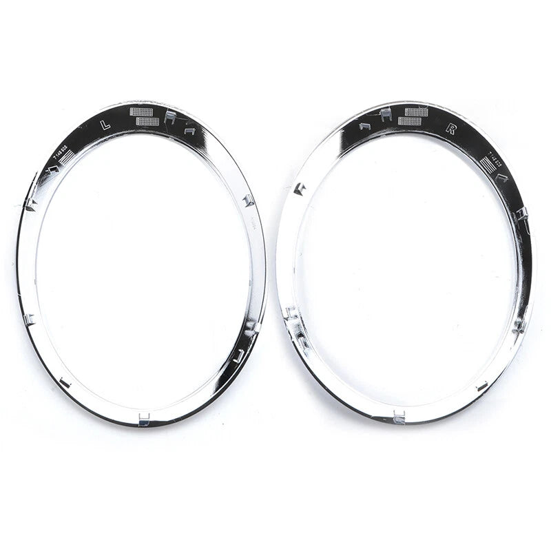 2 x Chrome Headlight Trim Bezel Covers for Mini Cooper R55 R56 (2007-2015)