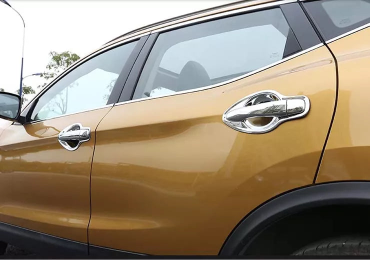 Chrome Door Handle Bowl Cover Trim for Nissan Qashqai Rogue Sport (2014-2021)