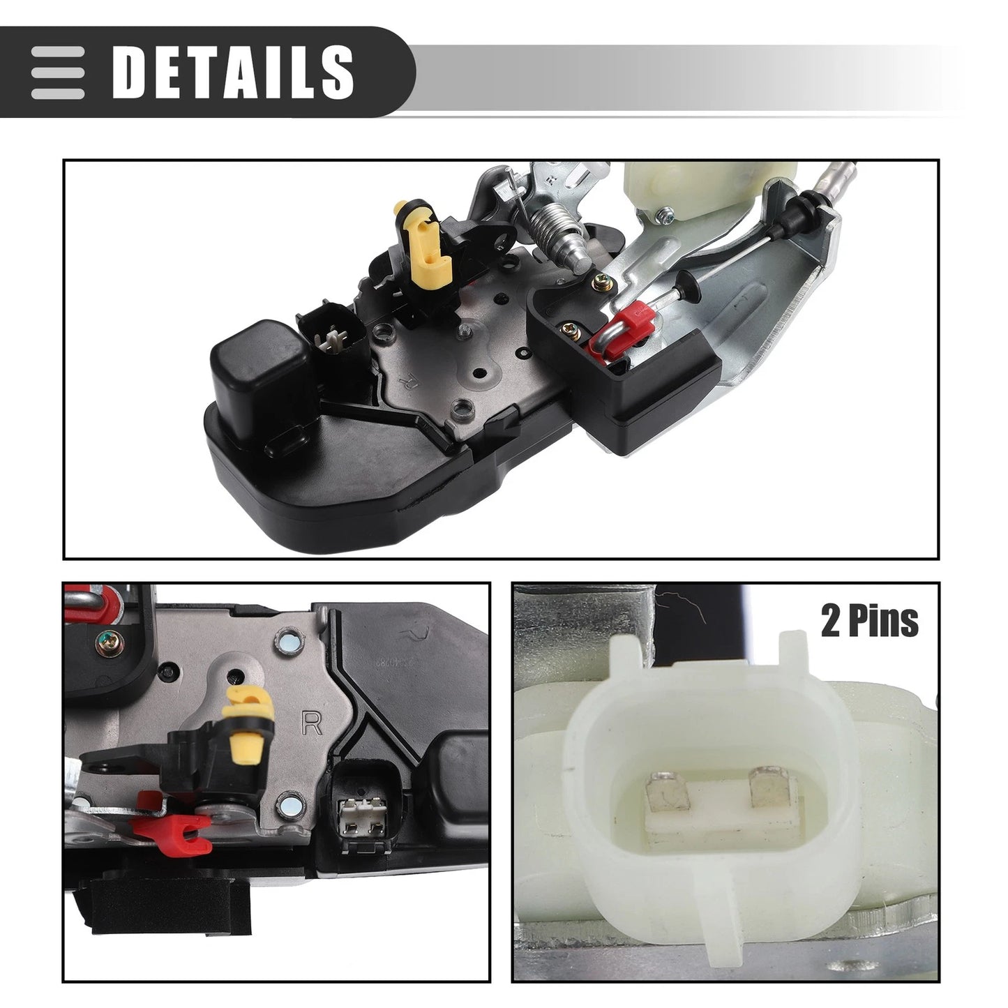 Front Right Car Door Latch Lock Actuator for Dodge Challenger (2011 - 2014)