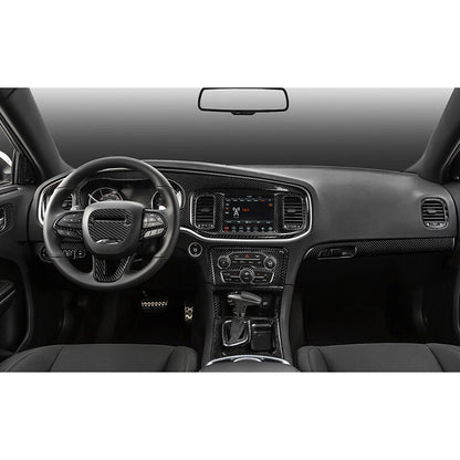 Carbon Fiber Center Cup Holder Cover for Charger 2015-2023