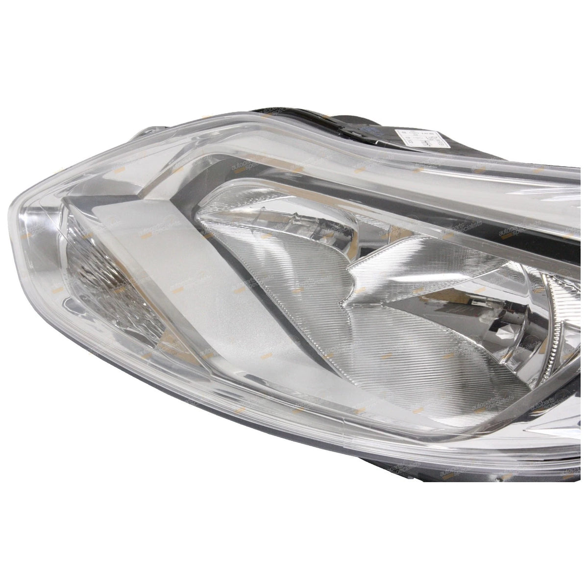LH+RH Chrome Non-Xenon Headlights Pair for Ford Focus LW Hatch/Sedan