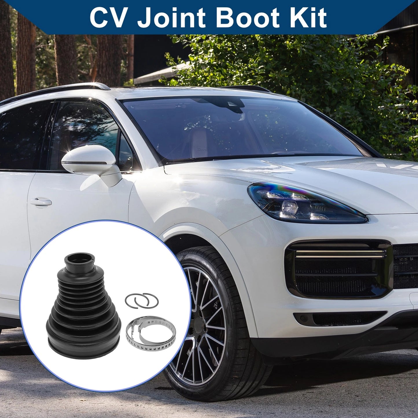 Outer CV Joint Boot Kit w/ Clamps for Porsche Cayenne (2011-2018)
