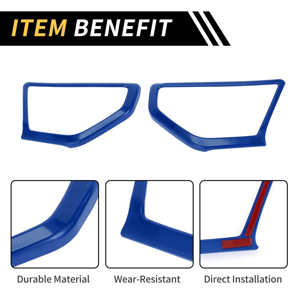 A Pillar Speaker Cover Trim for Jeep Wrangler JL JLU (2018-2024) - ABS Blue