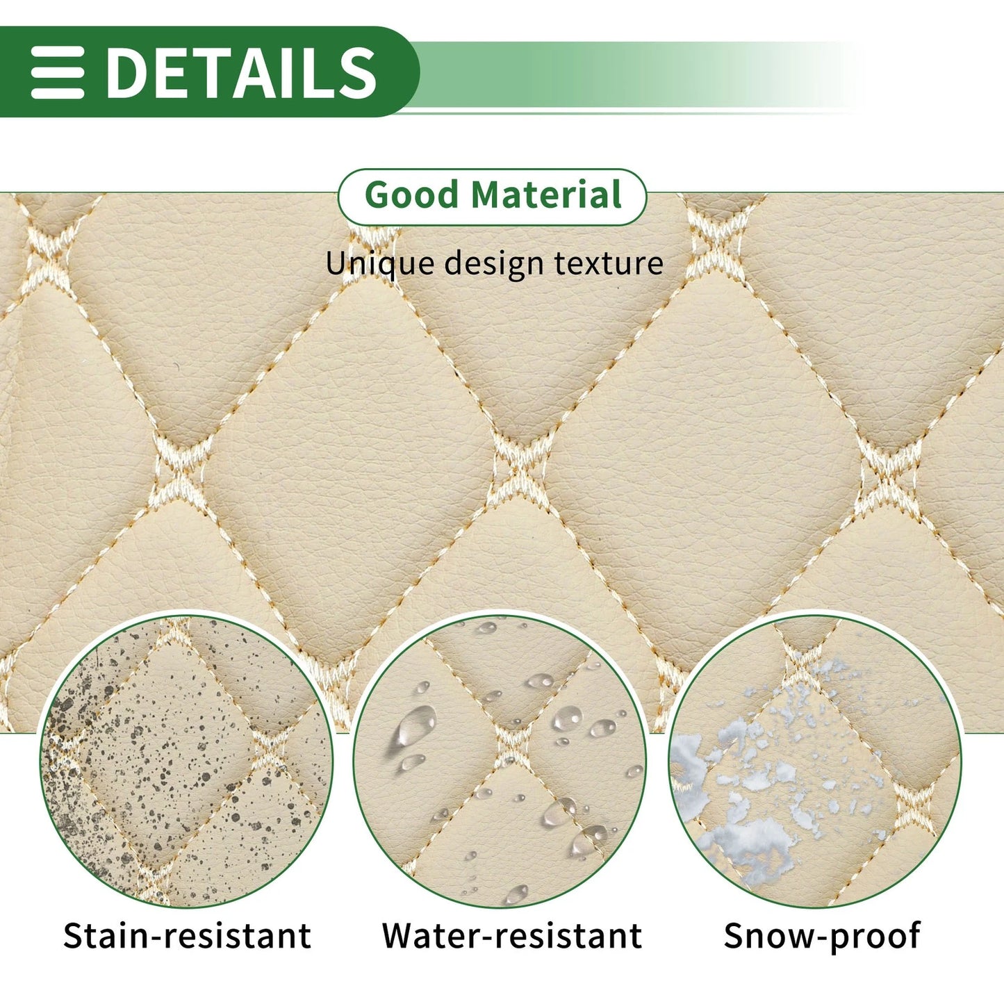 3D Diamond Pattern Cargo Liner Trunk Mat for Honda CR-V (2007-2011)