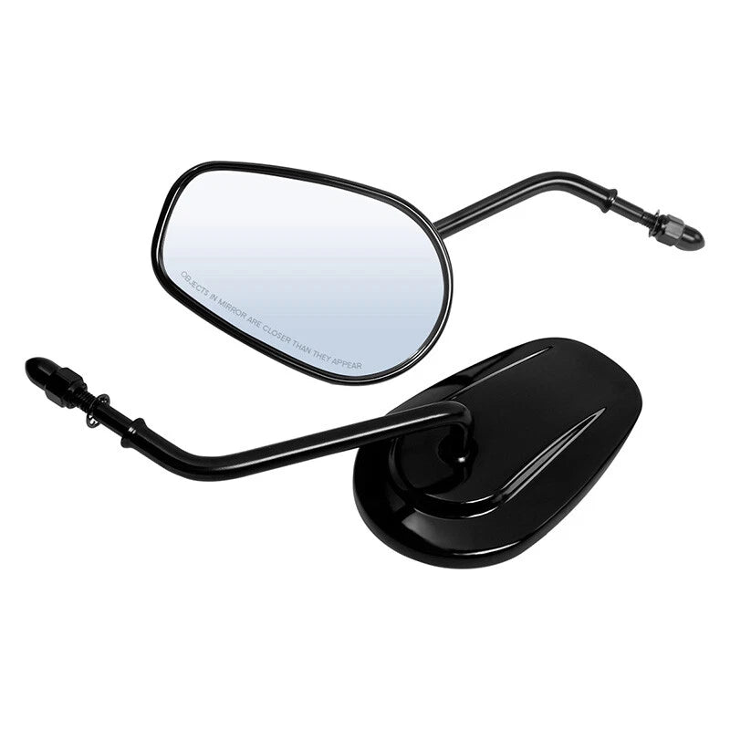 Black Rear View Mirrors for Harley Touring Electra Glide Sportster 883 1200