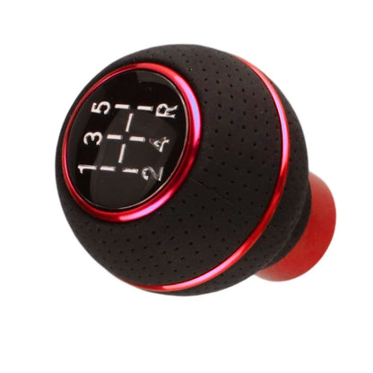 Red 5-Speed Manual Gear Shift Knob for Car