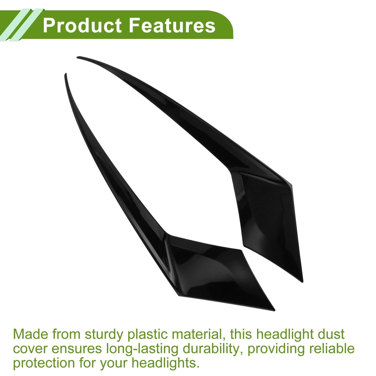 Headlight Eyebrow Cover for Honda Accord 11th (2023-2025) Black
