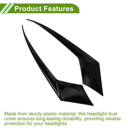 Headlight Eyebrow Cover for Honda Accord 11th (2023-2025) Black