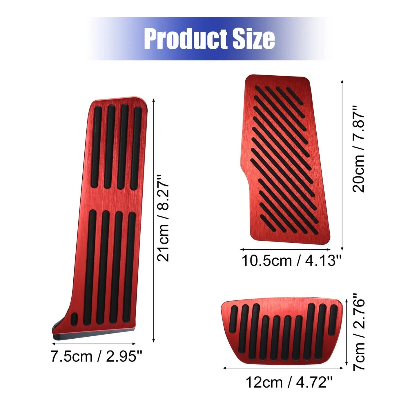 Brake Gas Accelerator Rest Pedal 3 x for Toyota Camry (2018–2022)