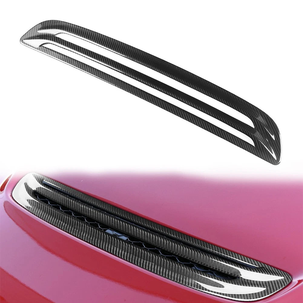 Carbon Fiber Black Hood Vent Scoop Cover for Honda Civic Type R (2023-2024)