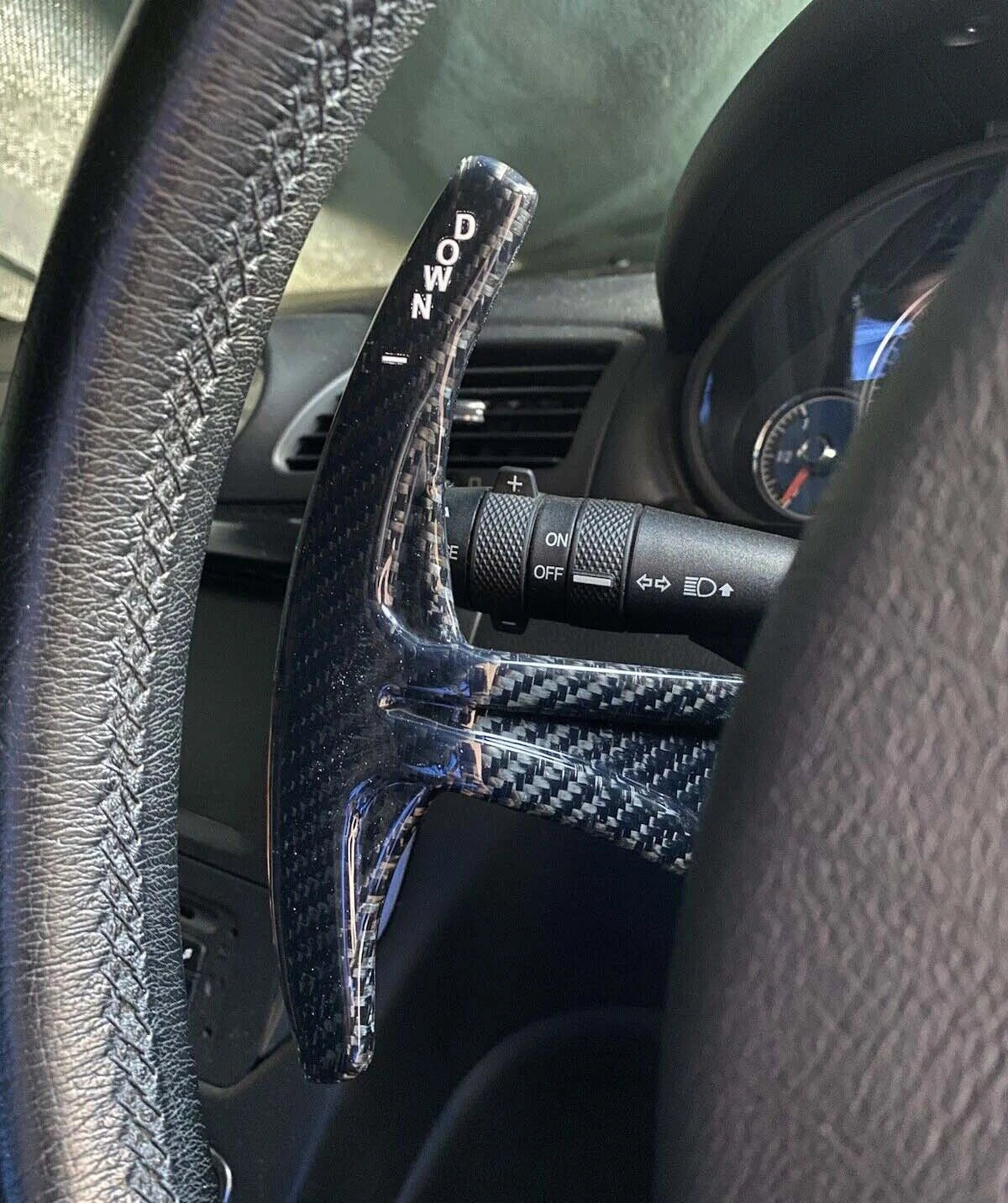 Real Carbon Fiber Steering Wheel Switch Paddle Kits Fits Maserati GranTurismo GT
