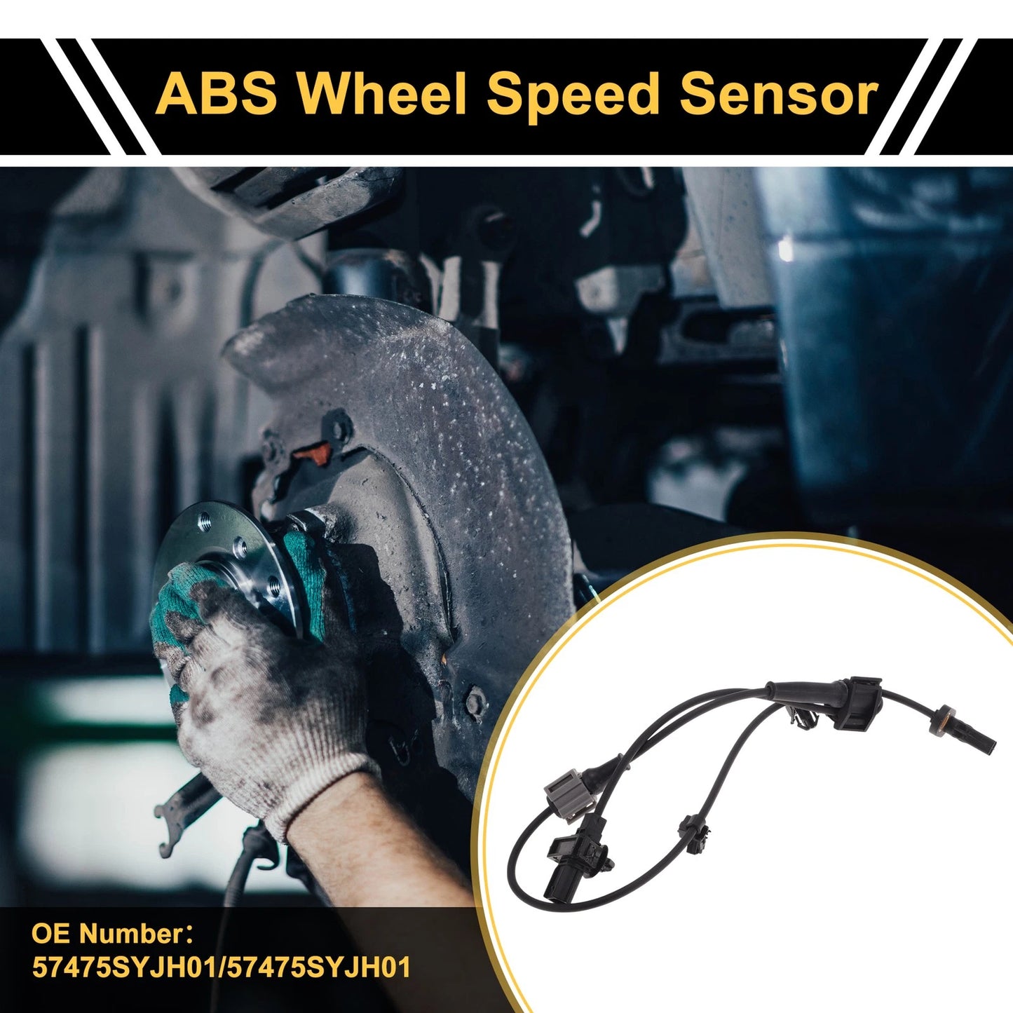 ABS Wheel Speed Sensor for Honda Elysion RR7 (2013-2016) 1 Pc Rear Left