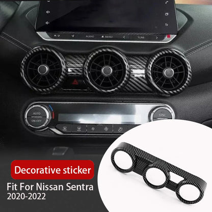 Carbon ABS Center Air Vent Outlet Cover for Nissan Sentra (2020-2022)