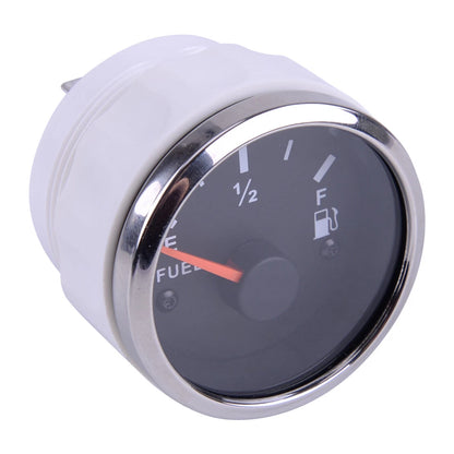 52mm Gas Fuel Level Gauge for Car Marine Boat Fuel Tank Indicator (12V-24V)