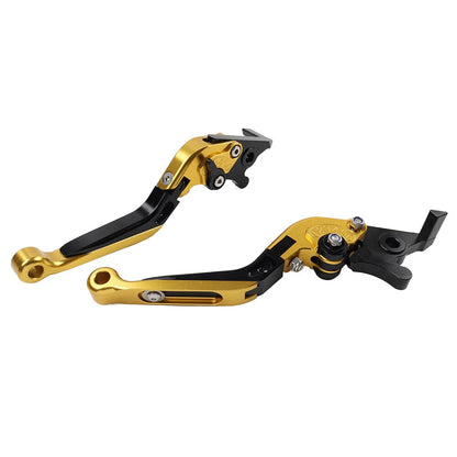 Gold Extendable Brake Clutch Levers for Suzuki GSXR600 GSXR750 GSXR1000 (06-10)