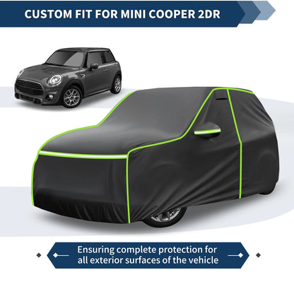 Waterproof All Weather Car Cover for Mini Cooper 2DR (2002-2021) Black