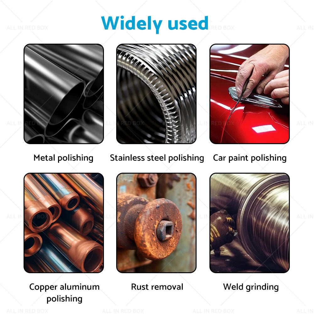 5 x Rust Removal Poly Strip Disc Wheel for Angle Grinder 100mm