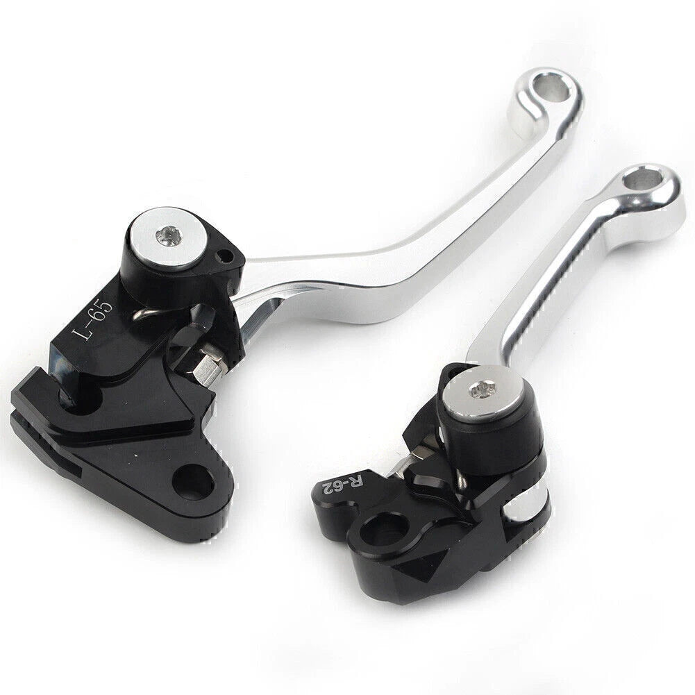 Silver Pivot Brake Clutch Levers for YAMAHA WR 250F WR 450F (2001-2016)